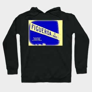 Figueroa Street "Bleu Creme", Carson, California by Mistah Wilson Hoodie